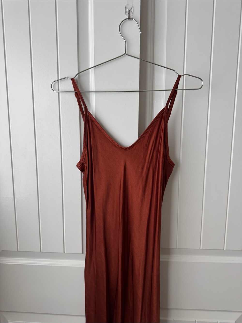 Enza Costa Rust Slip Maxi Dress - Picture 4 of 7